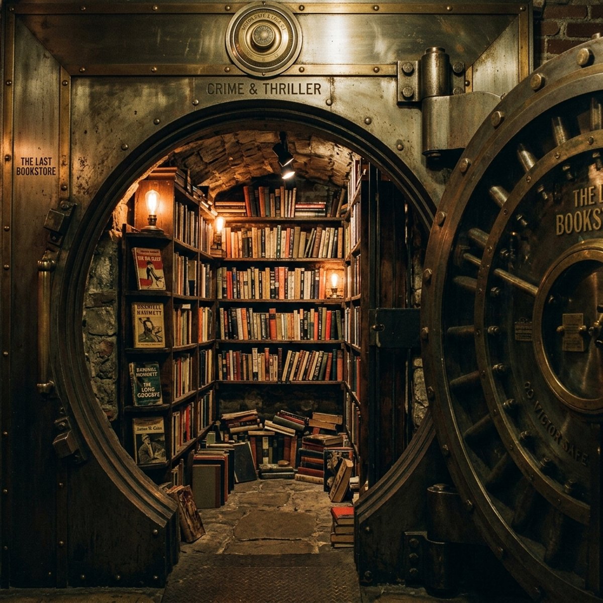 Старое банковское хранилище заполненное книгами